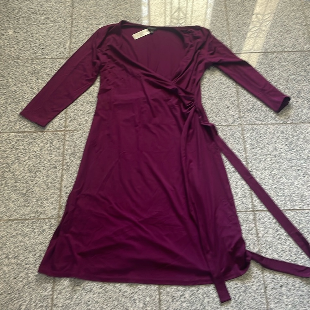 TalbotsPurple tie dress M